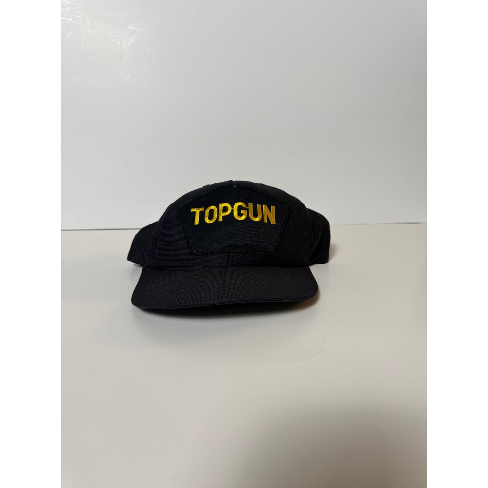 Vintage Navy Four Star Top Gun Movie Promo Yellow Embroidered Patch Snapback Hat